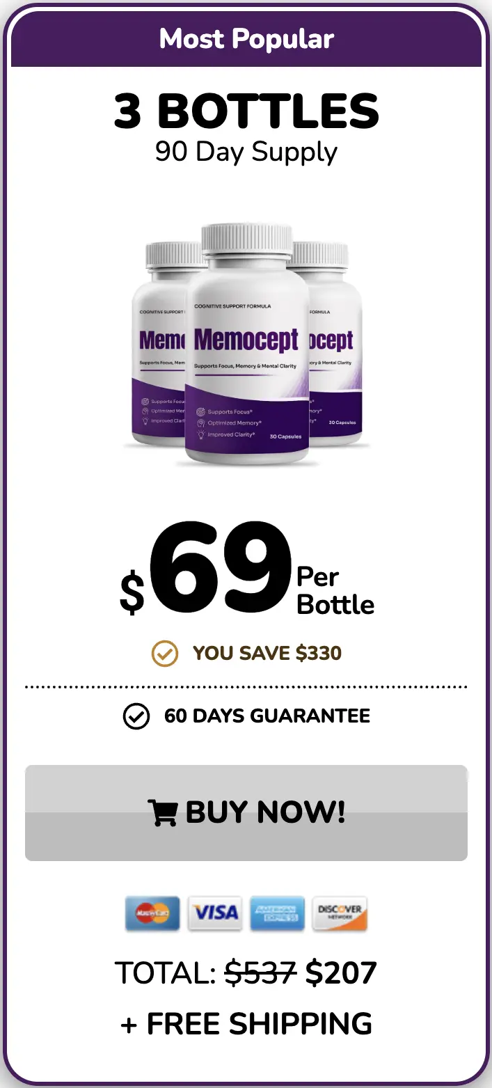 Buy Memocept 3 Bottles